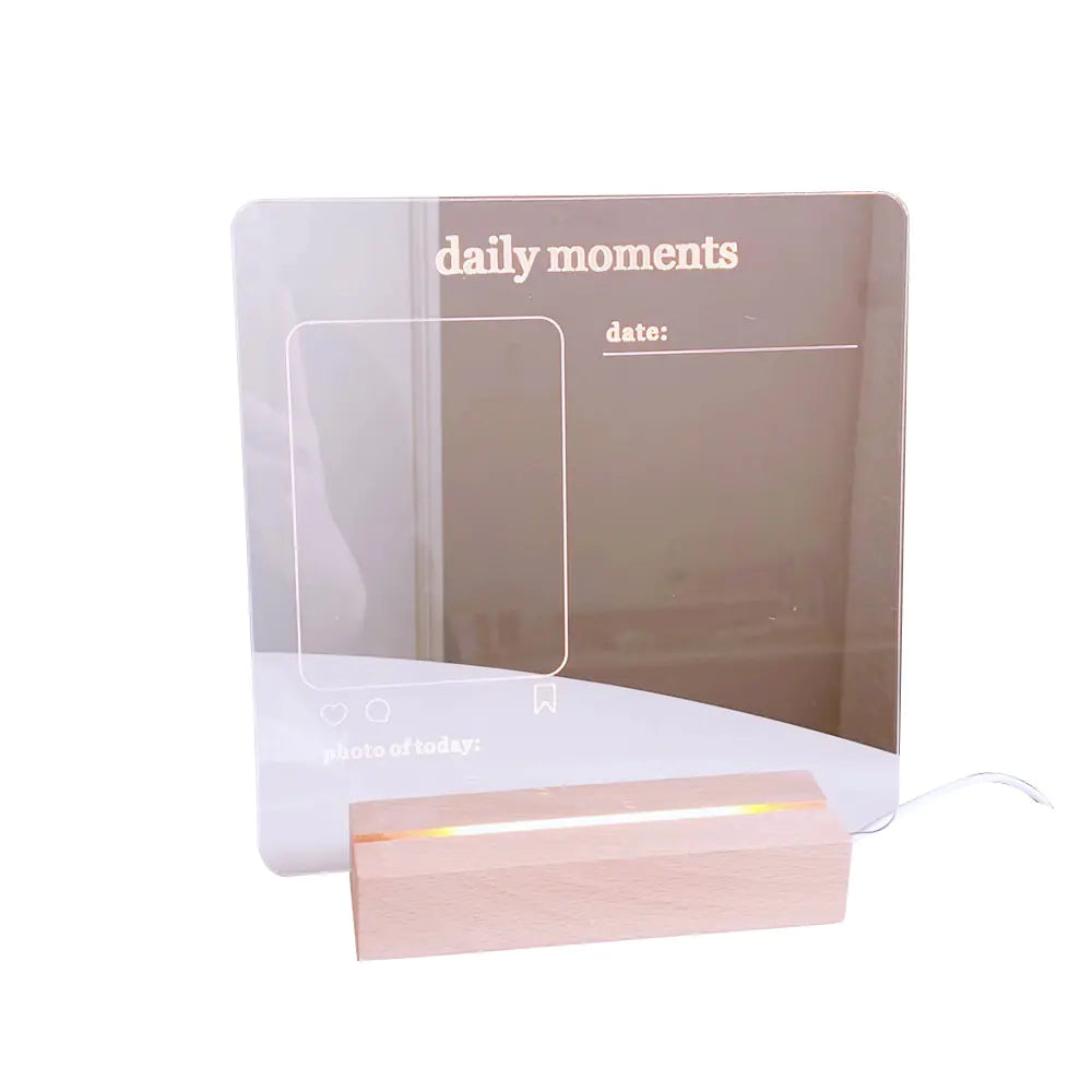 Acrylic LED Memo Board with Erasable Surface