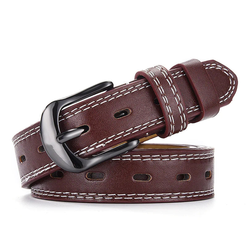 Luxury Women's Leather Belts - High Quality & Decorative