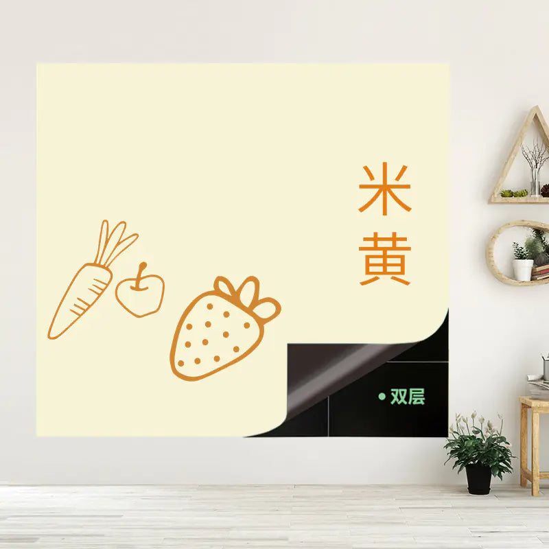Double-Layer Magnetic Blackboard Wall Stickers for Kids