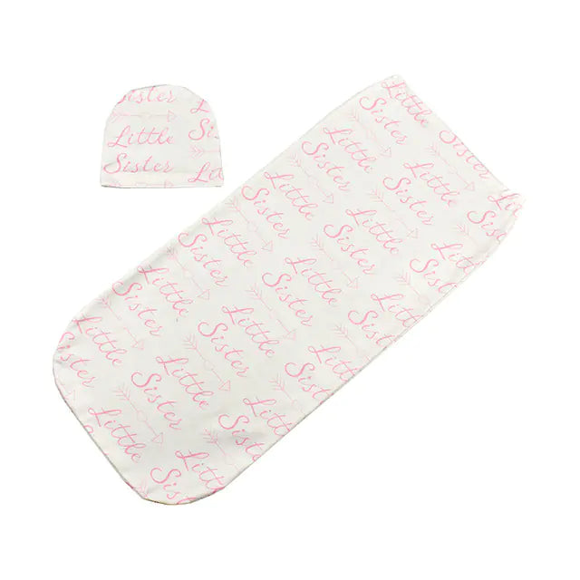 Soft Cotton Baby Sleeping Bag and Hat Set (0-6 Months)
