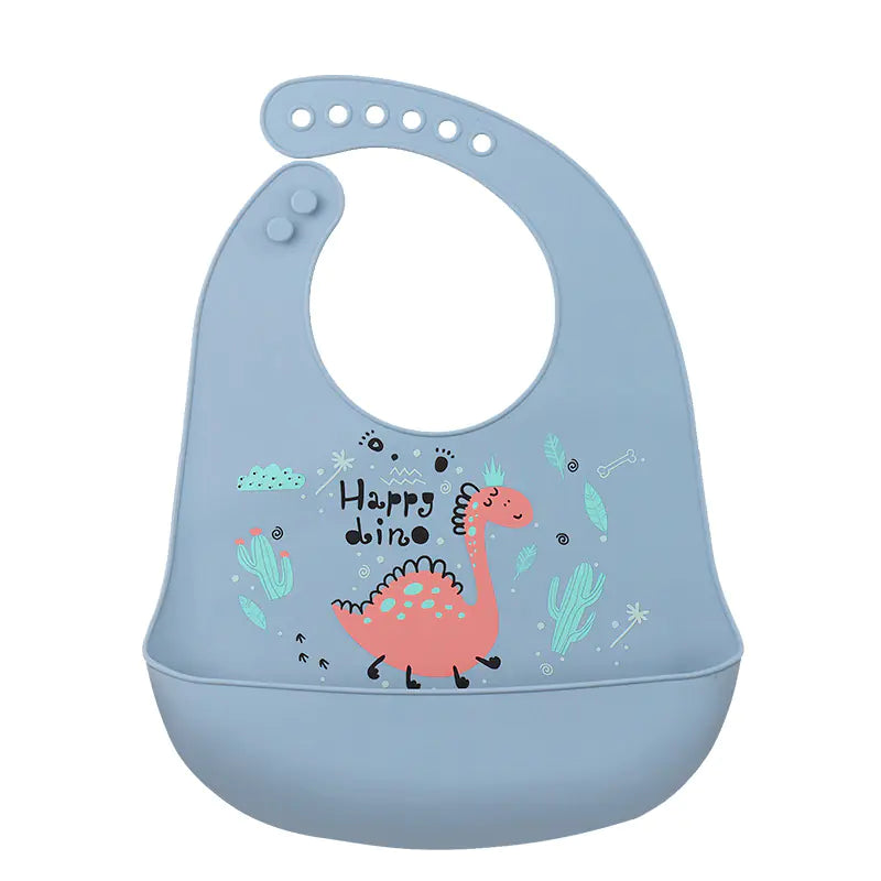 3D Baby Waterproof Silicone Bib for Feeding Kids