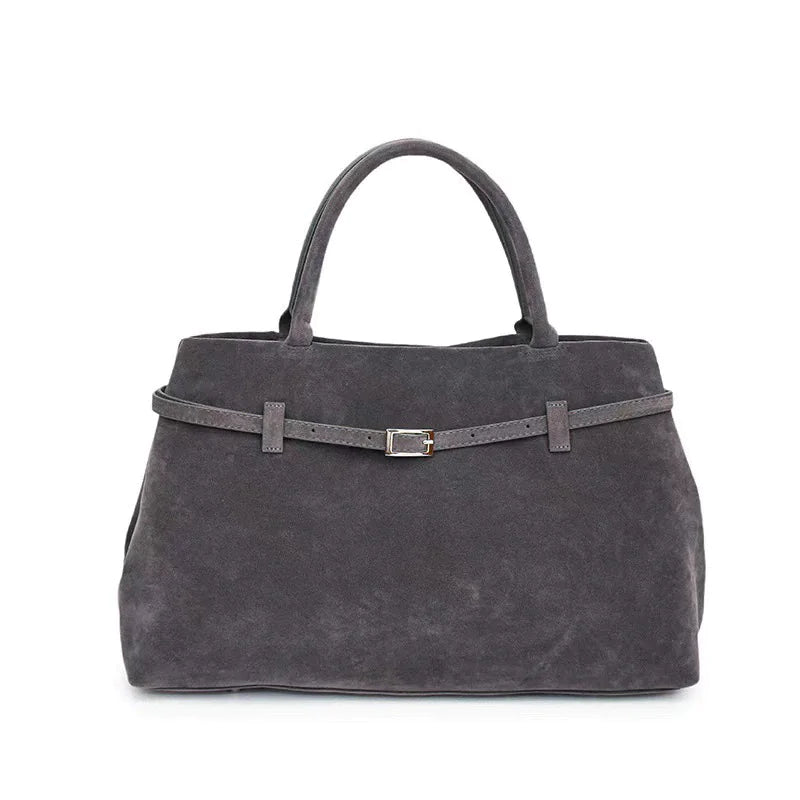 Faux Suede Tote Bag