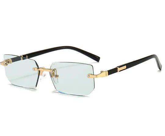 Women's Rimless Jelly Color Fashion Sunglasses