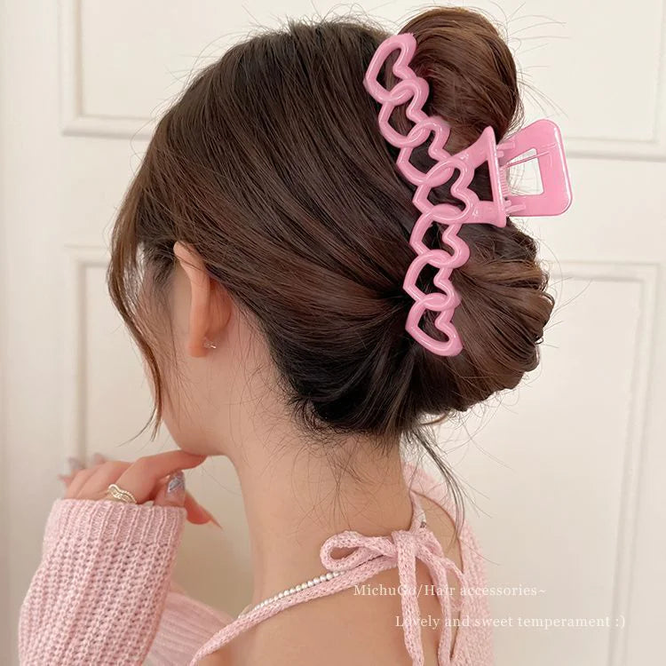 Heart-Shaped Hair Clip