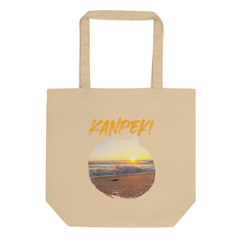 Kanpeki Sunset Beach Organic Tote Bag-1