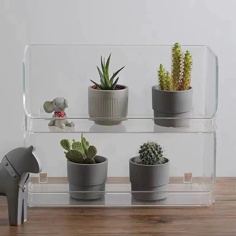 Acrylic Stackable Desktop Storage Box for Cosmetics