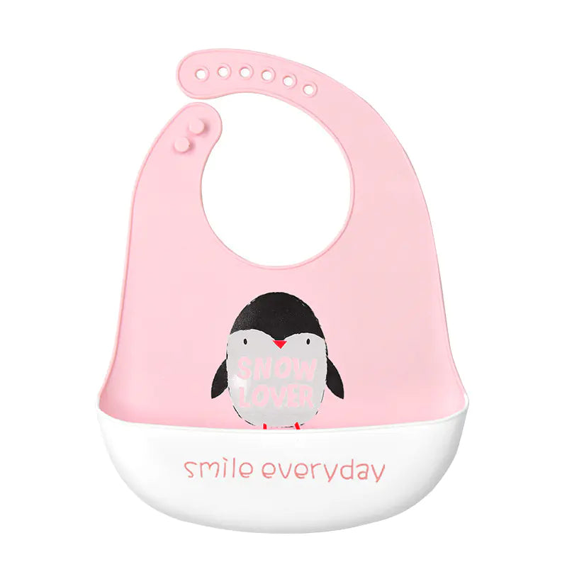 3D Baby Waterproof Silicone Bib for Feeding Kids