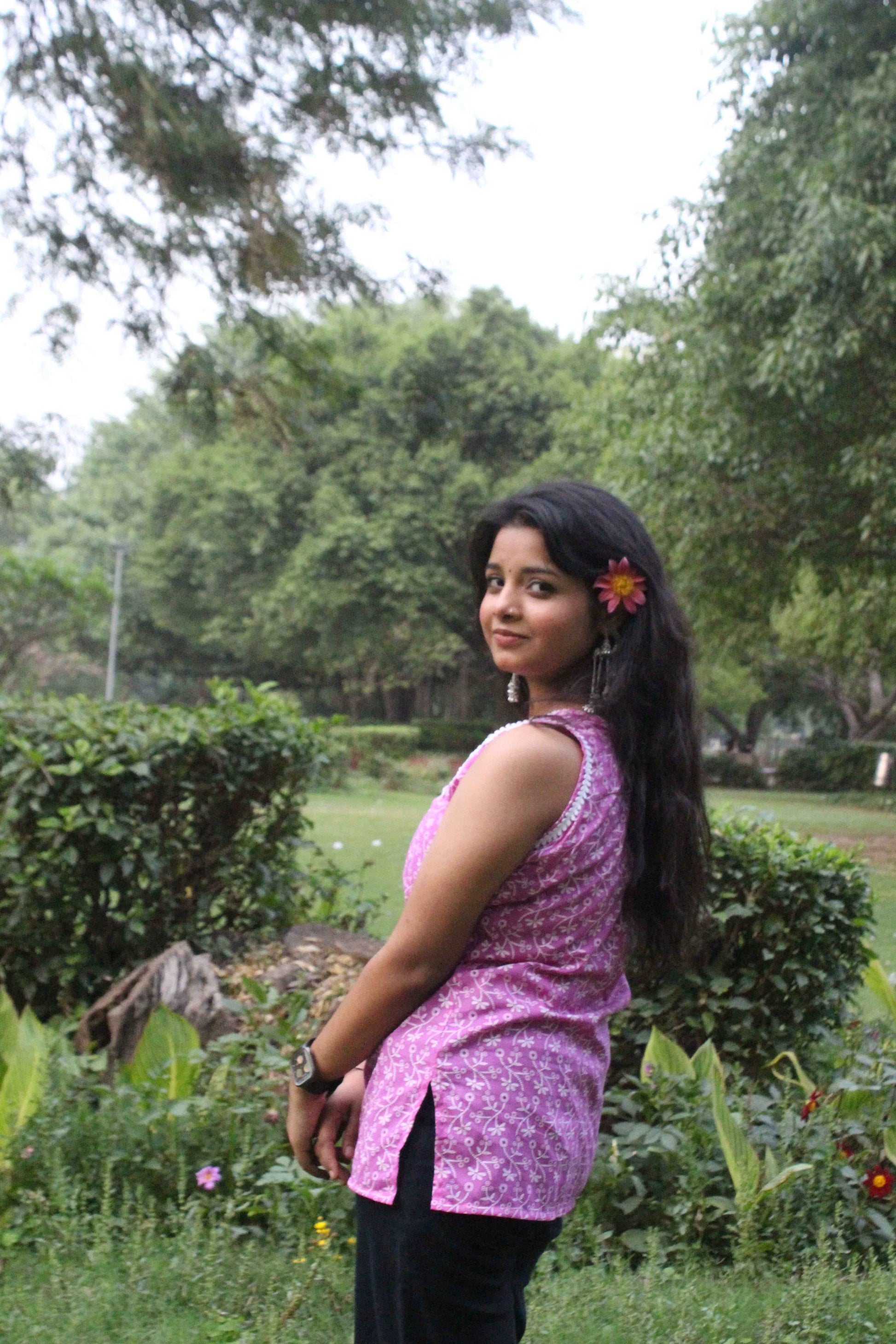 Lavender Blossom Sleeveless Kurti-2