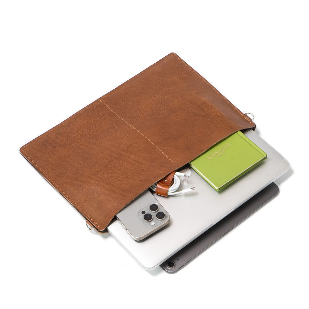 Leather Bag for MacBook - The Minimalist 4.0-0