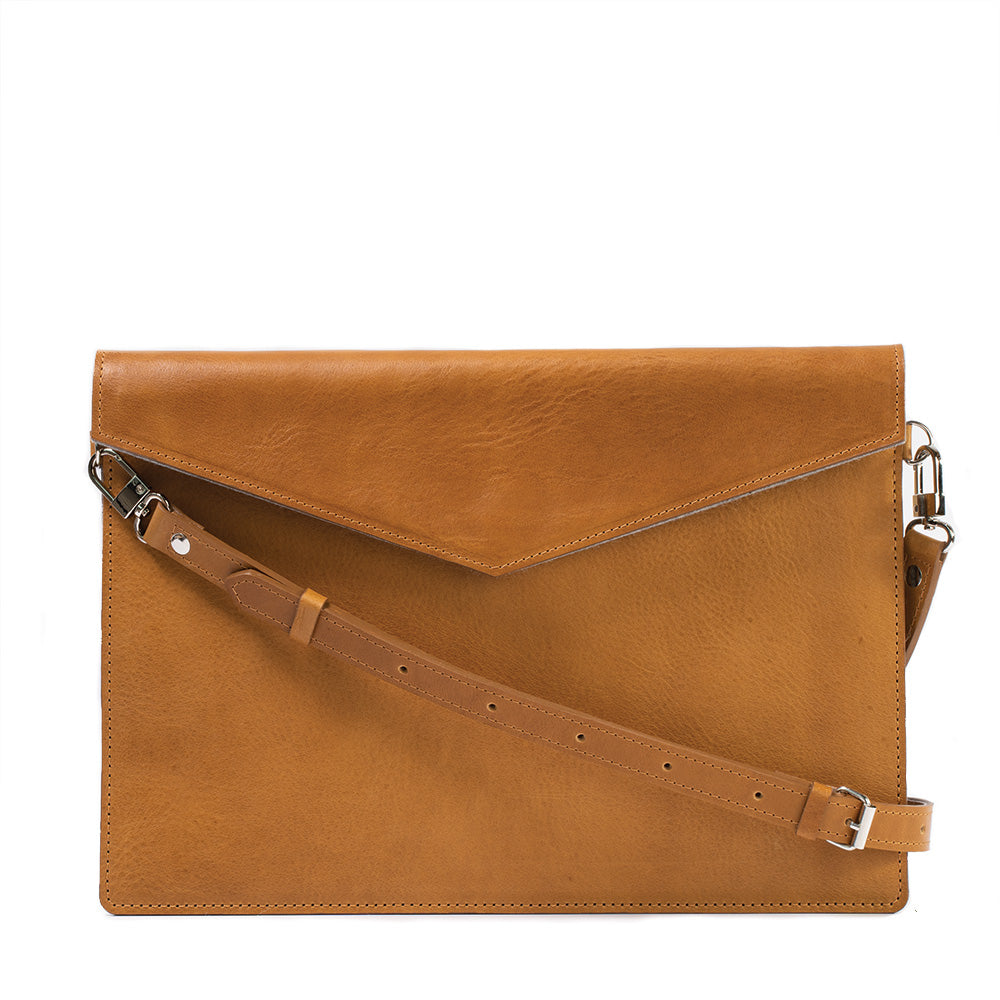 Leather MacBook Bag with Adjustable Strap-0