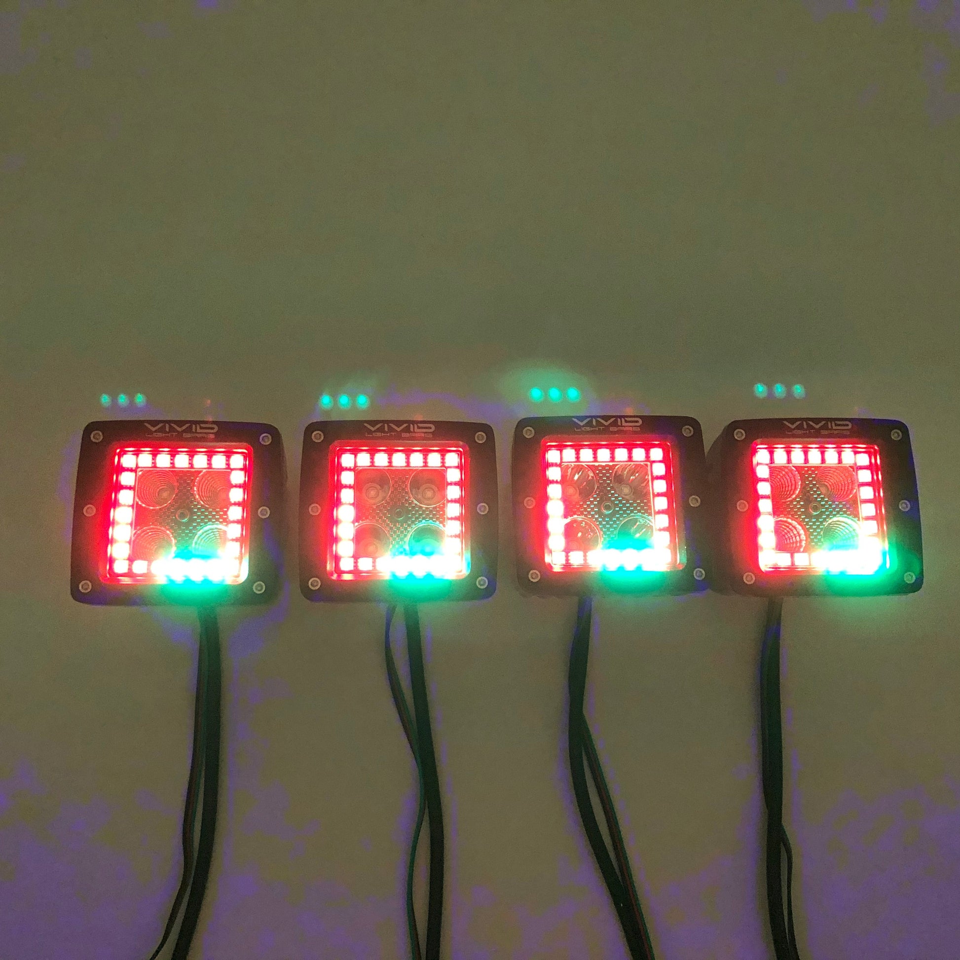 3.2'' Strobe LED Pods with RGBW Chasing Halo Rings-3