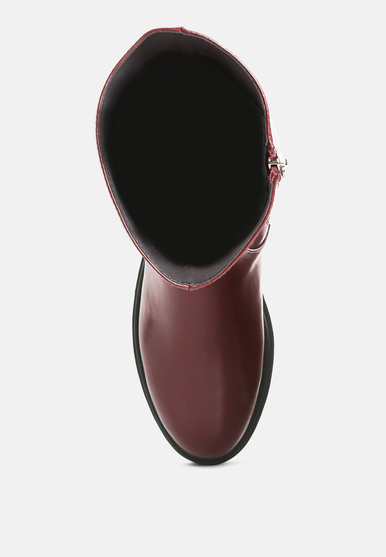 Lewisa Panelled Lug Sole Boots-4