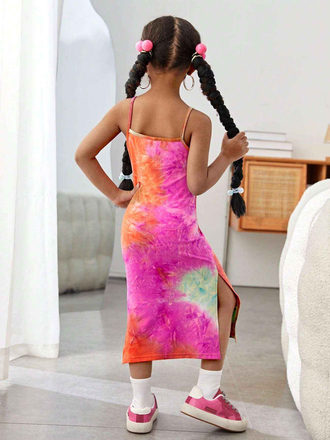 Lil’ Diva Rainbow Swirl Dress-1