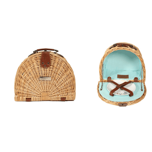 Little Dayz Boutique  Semi Round Picnic Basket-0