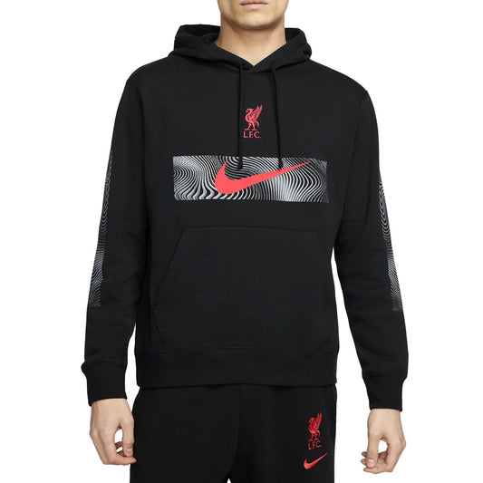 Liverpool FC black Casual fleece tracksuit 2022/23 - Nike-0