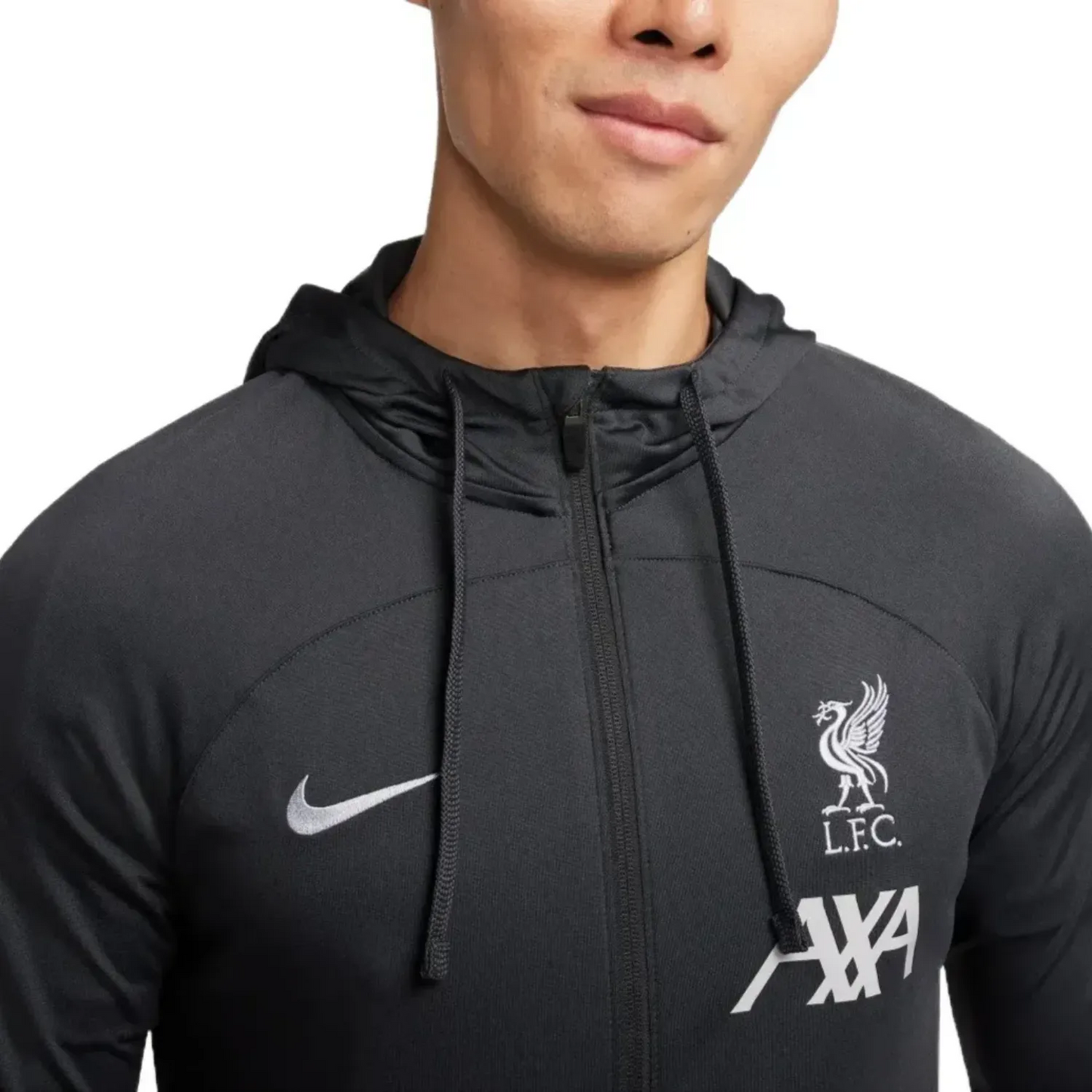 Liverpool FC dark grey training presentation hooded tracksuit 2024 - Nike-2