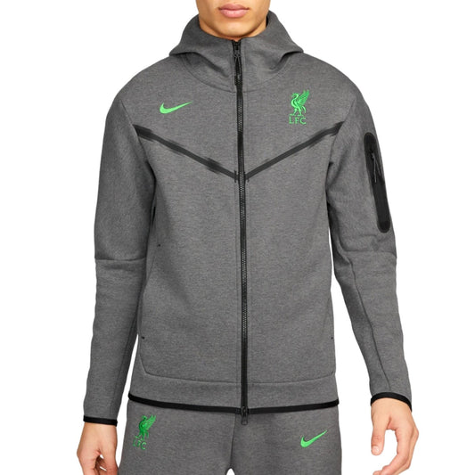 Liverpool FC grey Tech Fleece presentation tracksuit 2023/24 - Nike-0