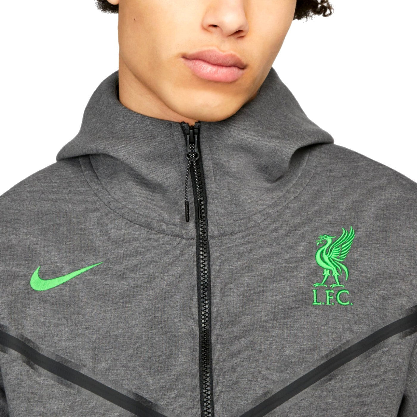 Liverpool FC grey Tech Fleece presentation tracksuit 2023/24 - Nike-2