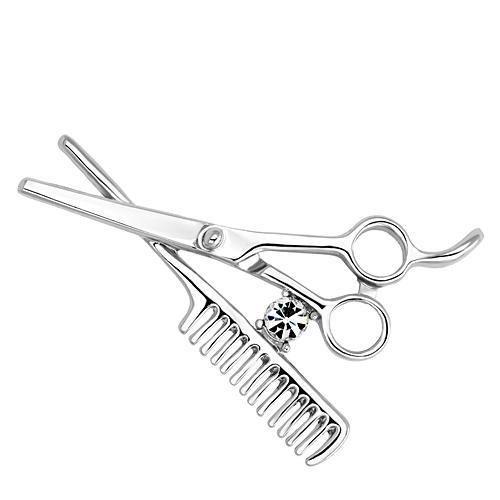 LO2767 - Imitation Rhodium White Metal Brooches with Top Grade Crystal  in Clear-0