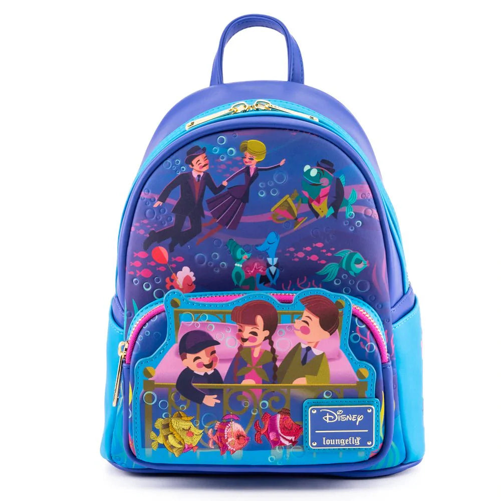 Loungefly Bedknobs and Broomsticks Underwater Mini Backpack-0