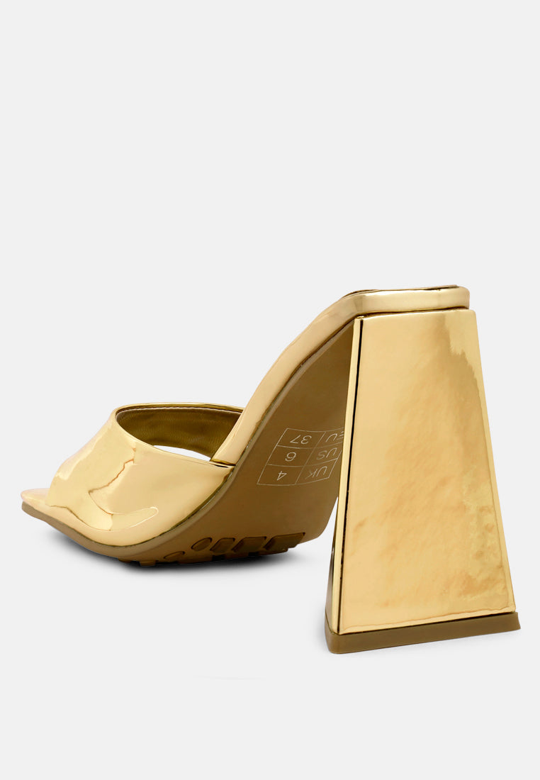 Lovebug Triangular Block Heel Sandals-1