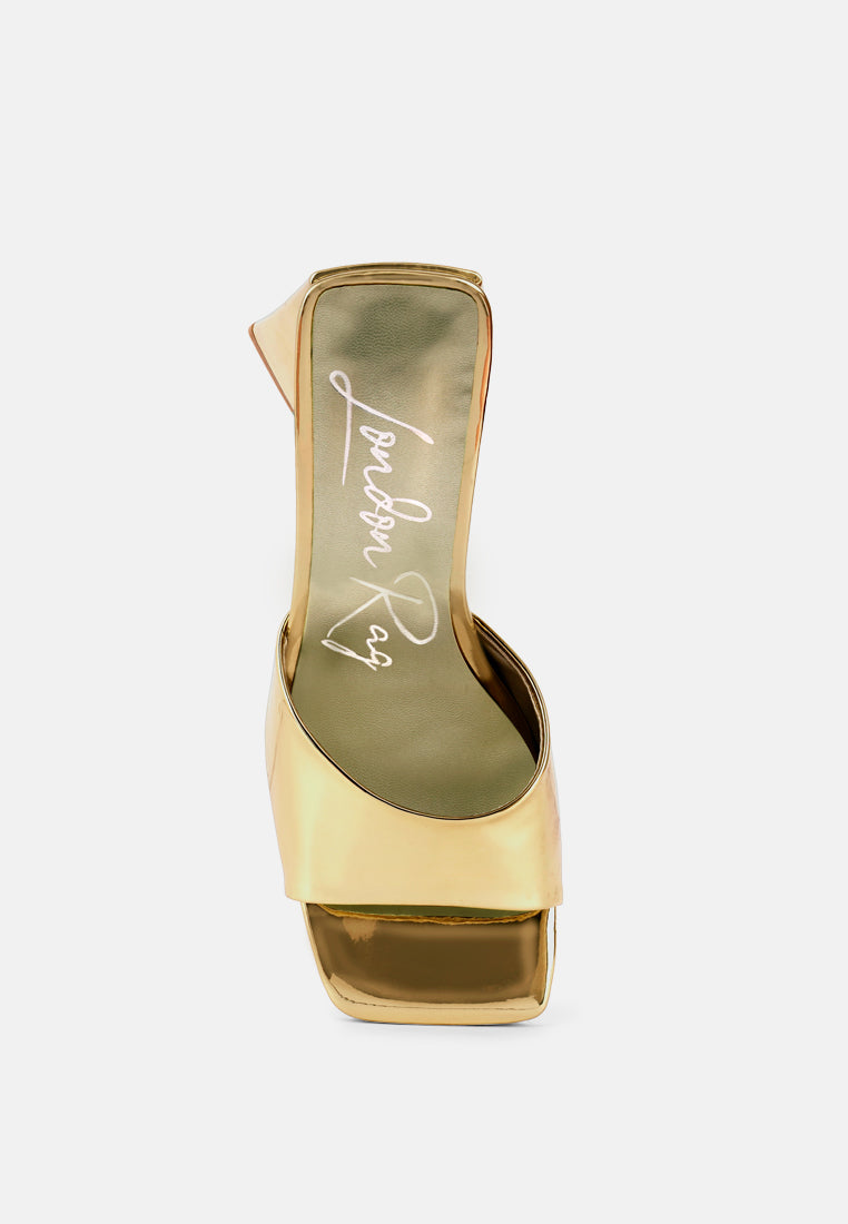 Lovebug Triangular Block Heel Sandals-2