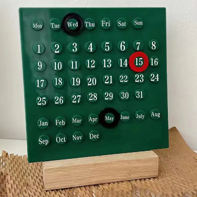 Cute DIY Ring Perpetual Countdown Desk Calendar Decor