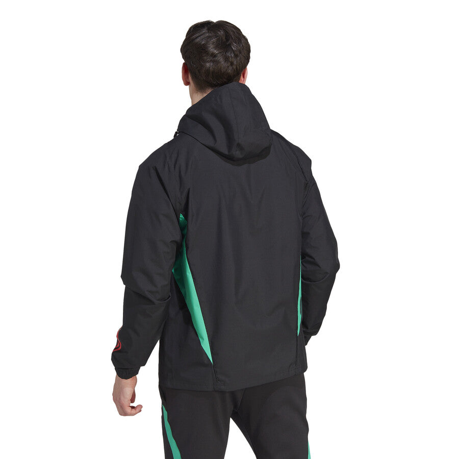 Manchester United soccer training rain jacket 2023/24 black - Adidas-2