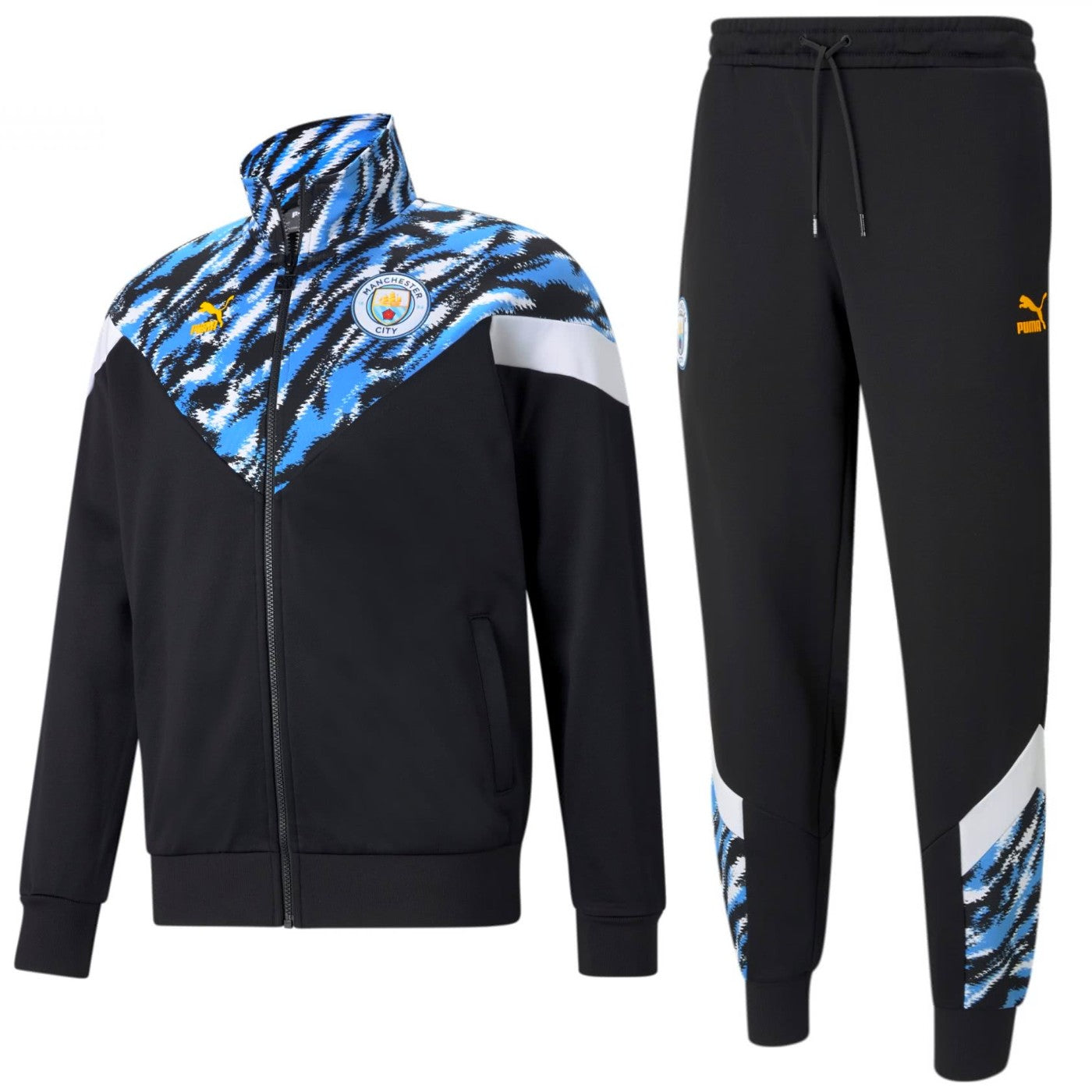 Manchester City Iconic Fans presentation Soccer tracksuit 2021 - Puma-0