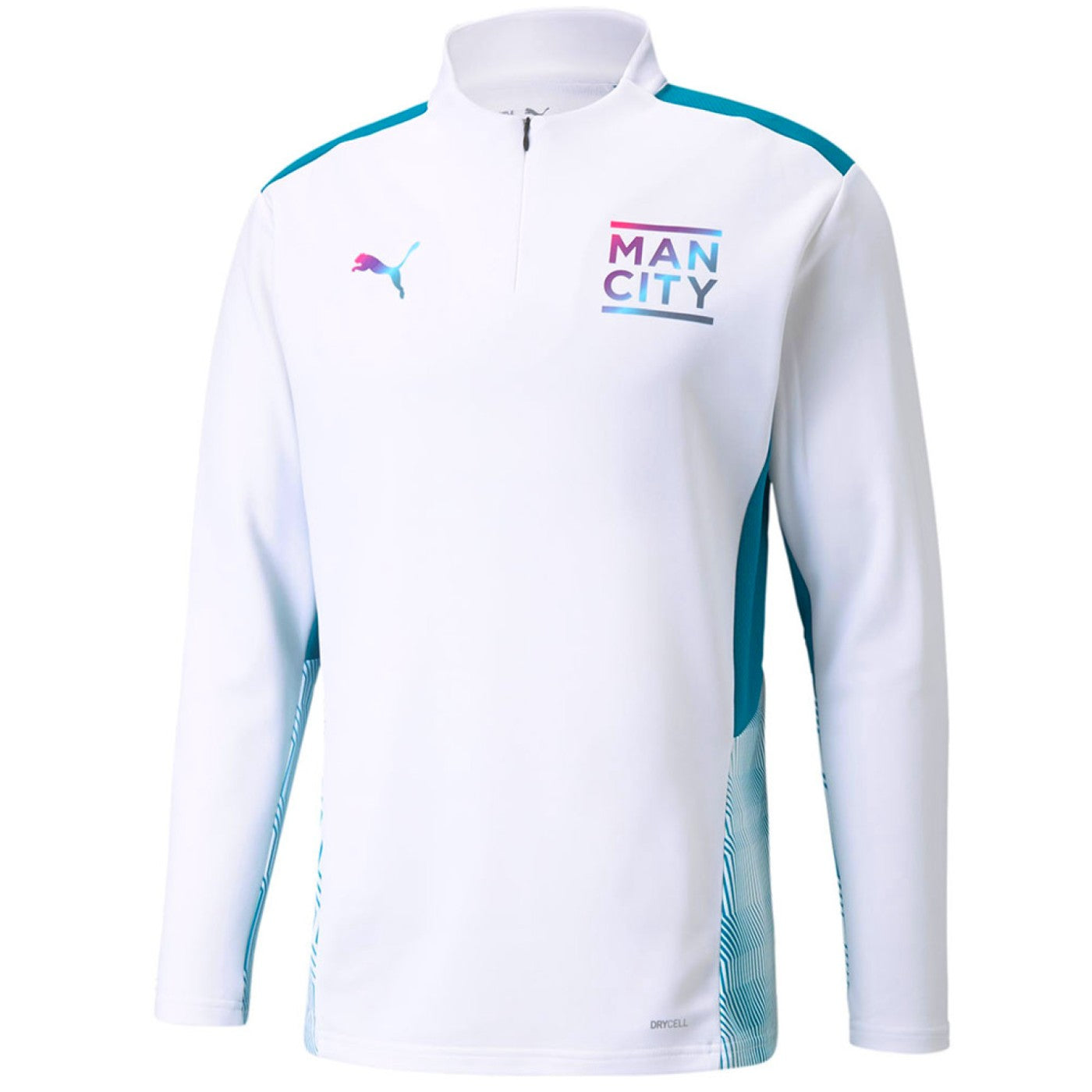 Manchester City white/blue training technical tracksuit 2022 - Puma-2