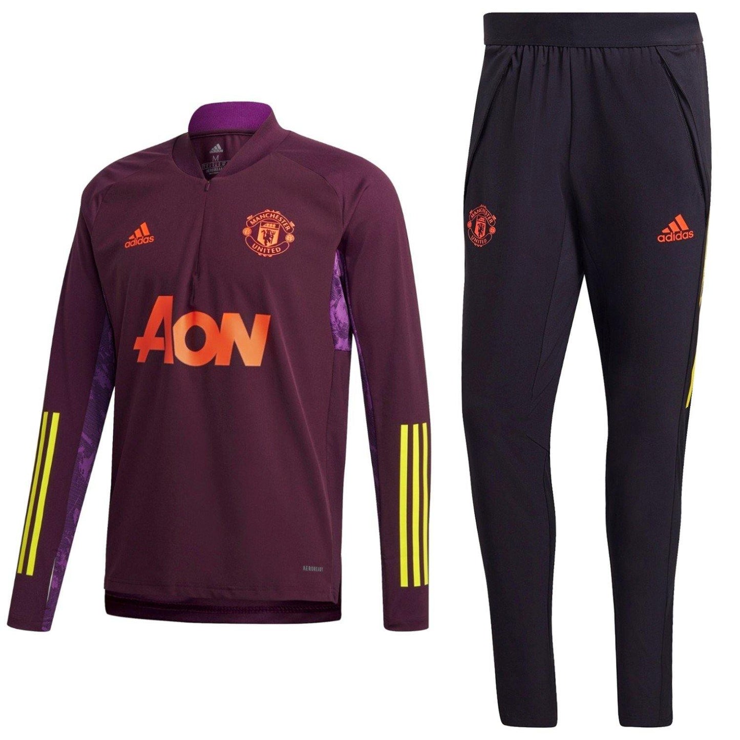Manchester United training technical soccer tracksuit UCL 2020/21 - Adidas-0