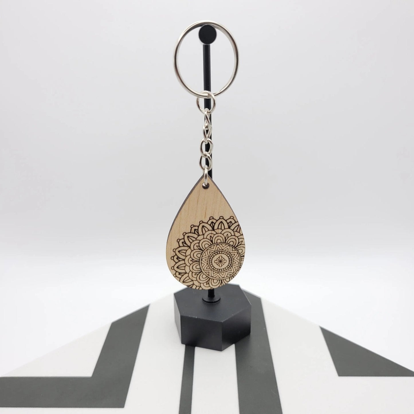 Mandala Teardrop Keychain - 4 Arrows Creations