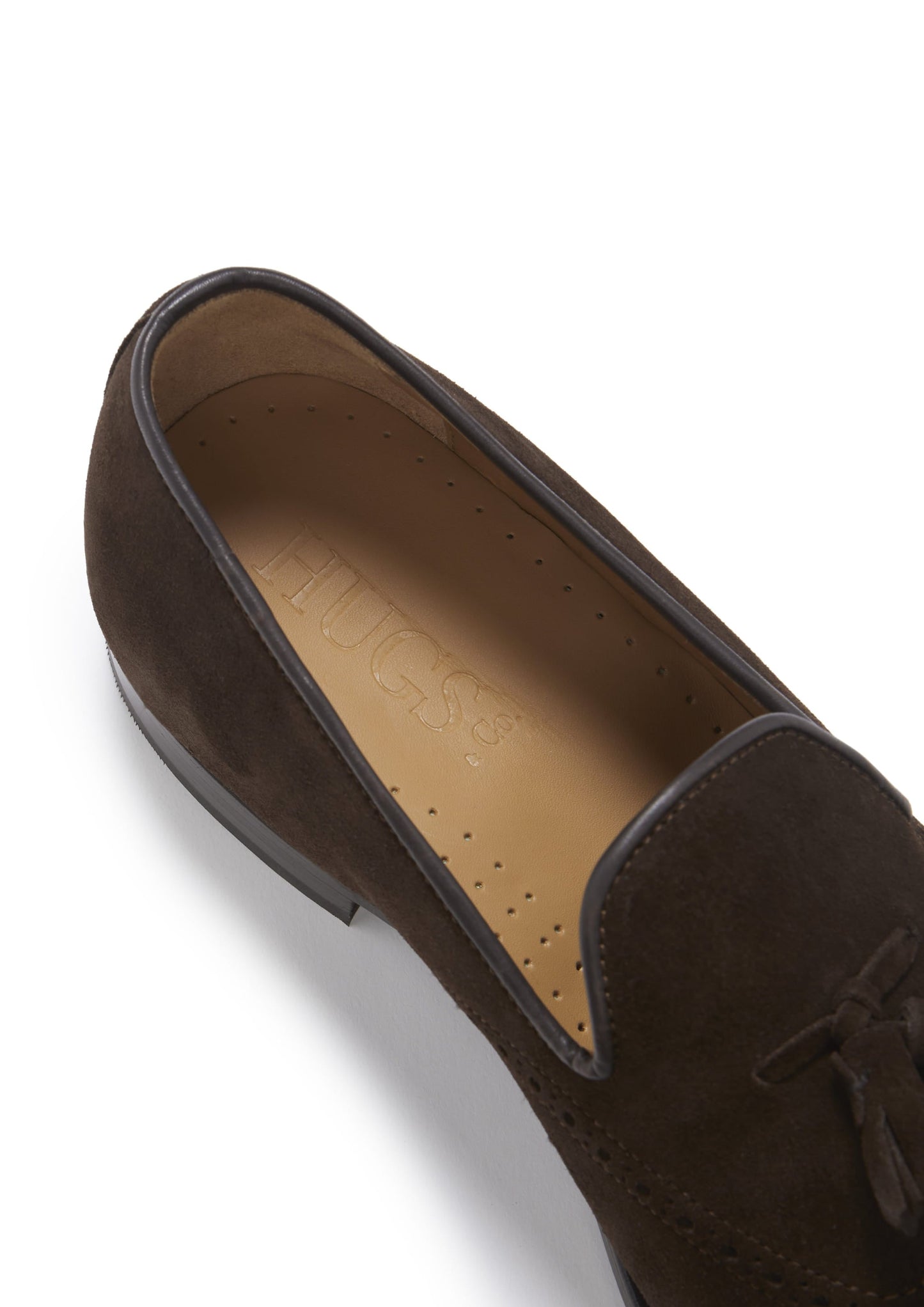 Brown Suede Tasselled Brogues, Welted Leather Sole-4