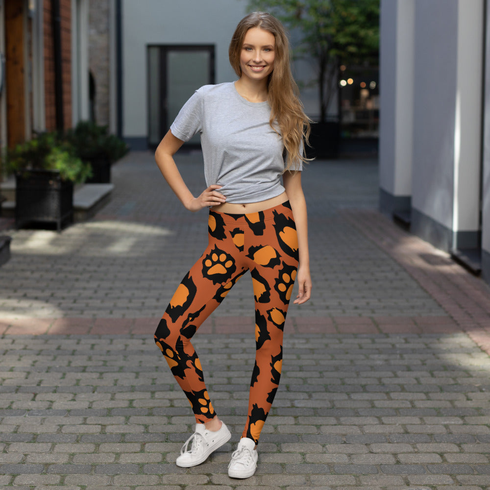 Leopawd Print Leggings-1