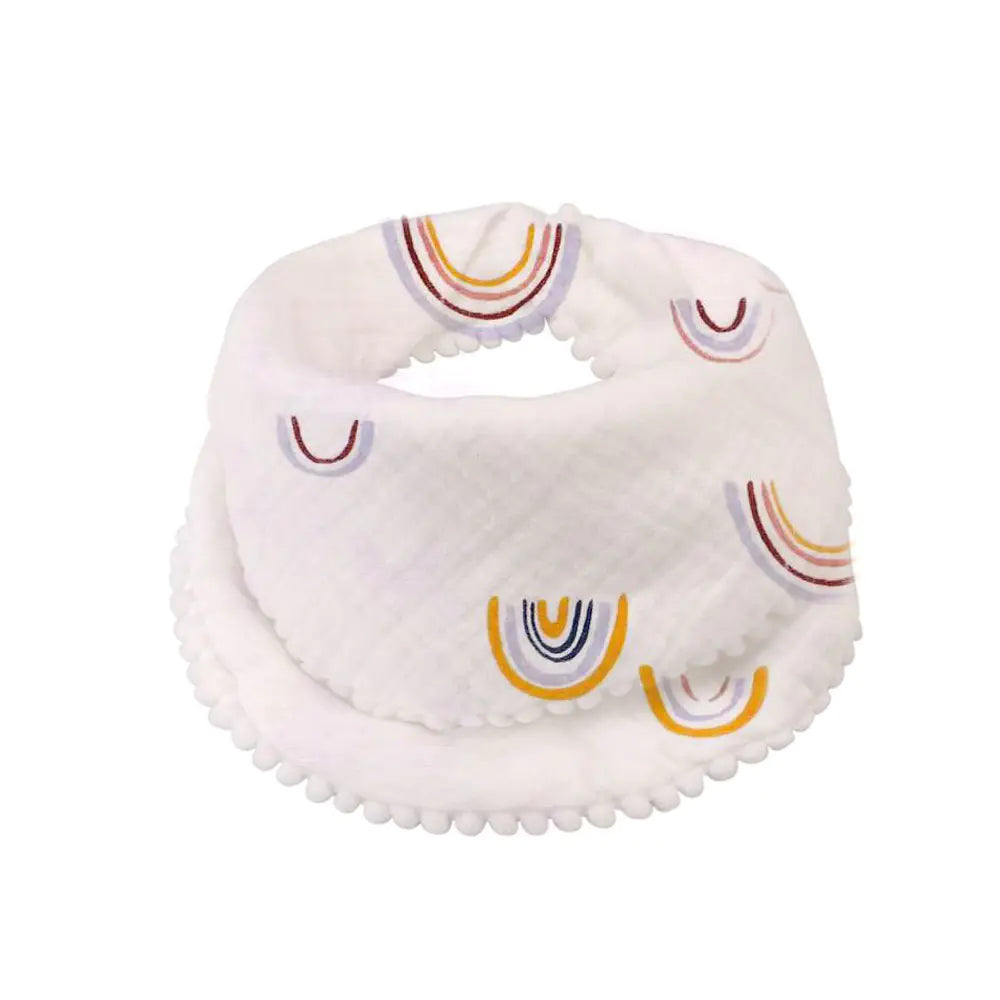 Cotton Gauze Baby Bibs with Lace for Newborns
