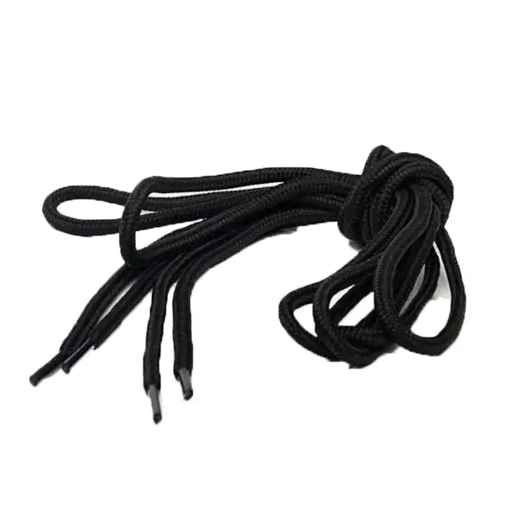 5mm Thick Black Polyester Shoe Laces for Casual Sports