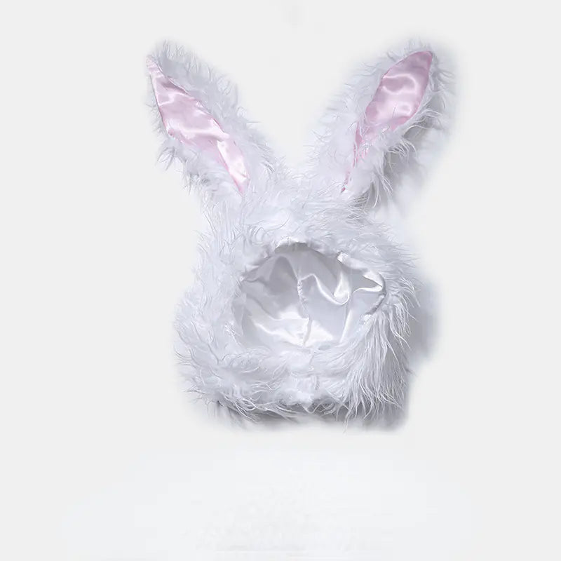 Halloween Plush Bunny Ears Hat for Cute Girls