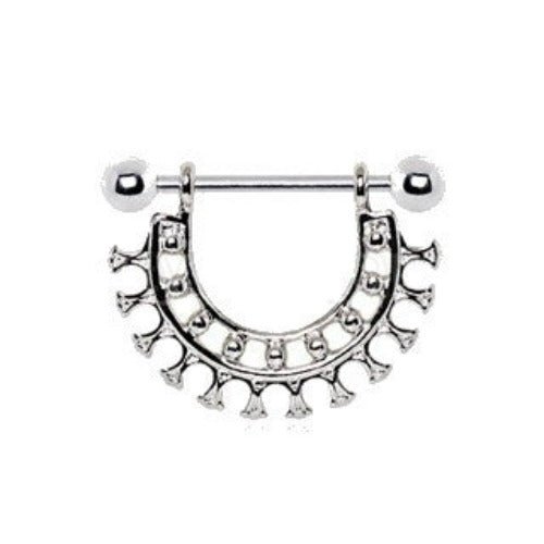 316L Stainless Steel Ancient Egyptian Collar Nipple Shield-0