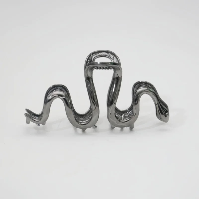 Slytherin Silver Serpent Barrettes