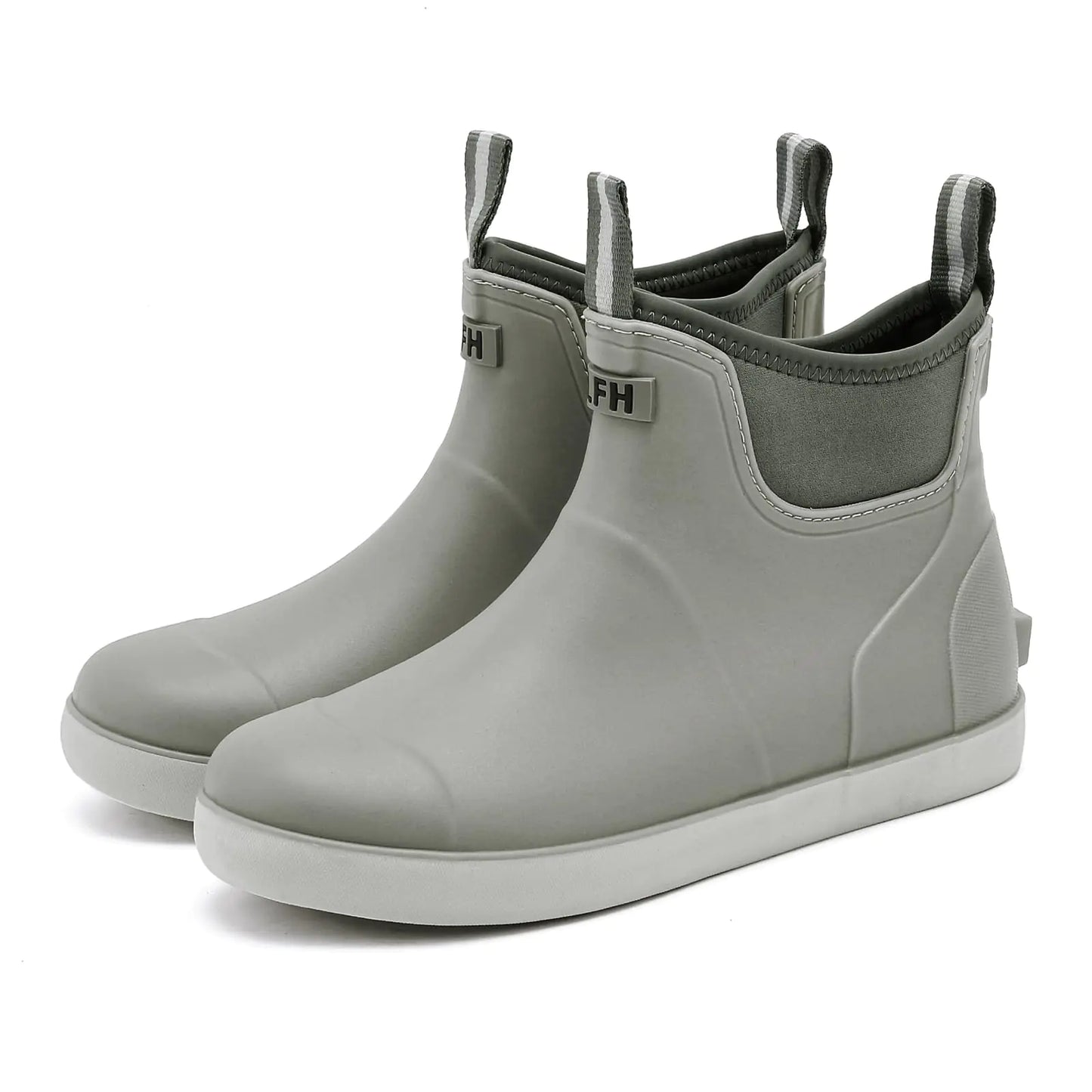 Imyaseiv Rain Boots for Men Waterproof Ankle Mens Deck Boots Anti-Slip Comfort Rubber Boots Chelsea Garden Shoes for Yard Fishing Outdoor Work