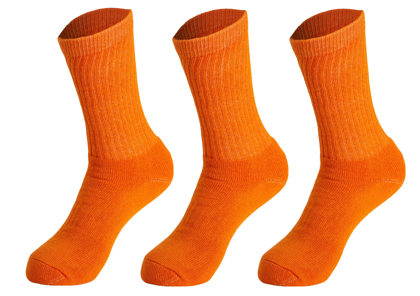 3 Pairs Cotton Crew Socks for Women – Soft, Breathable & Cushioned Athletic Sport Socks, Size 9-11-11