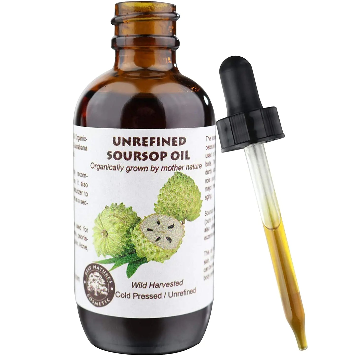 Best Natures Cosmetics Virgin Soursop Graviola Guanabana Oil (organic undiluted unrefined) (4oz)
