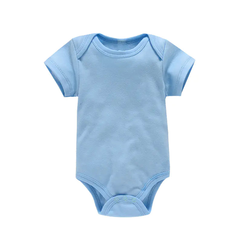 Baby Solid Color Cotton Romper