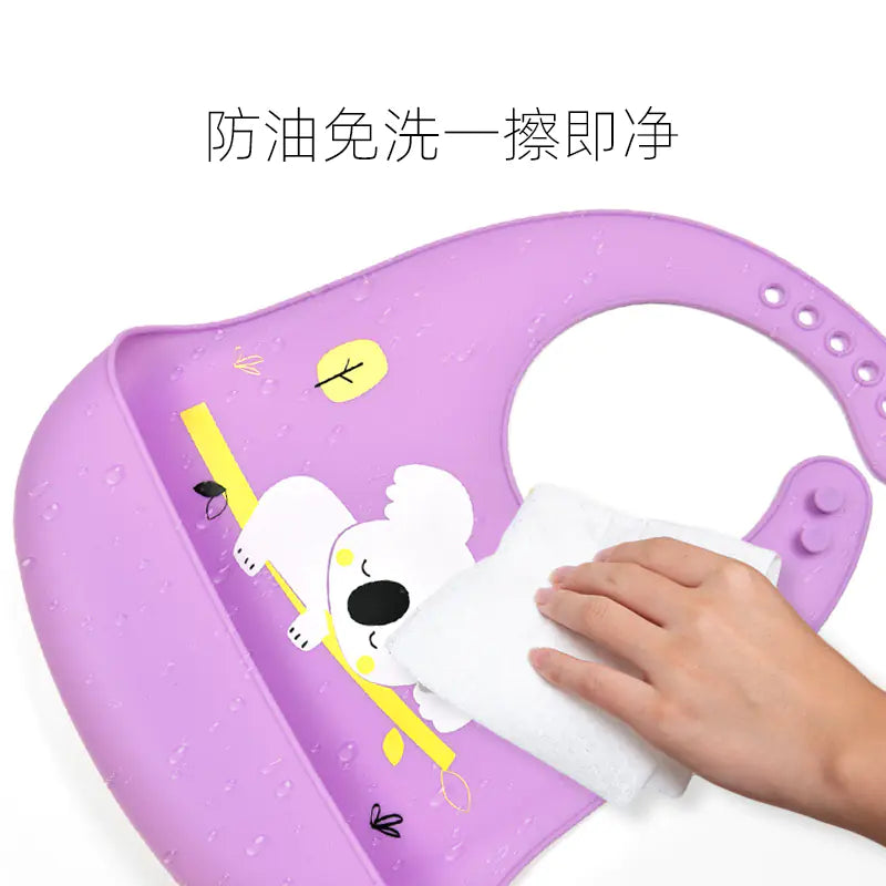 3D Baby Waterproof Silicone Bib for Feeding Kids