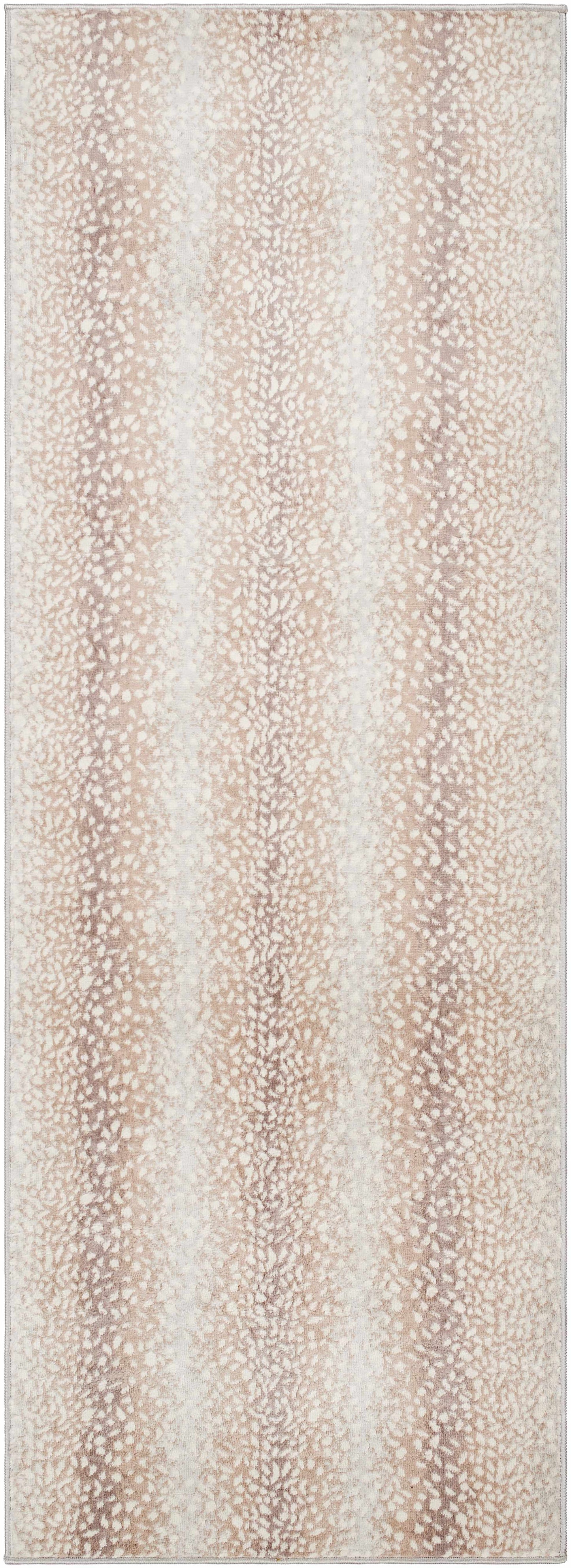 Pointblank Tan Leopard Print Rug-5