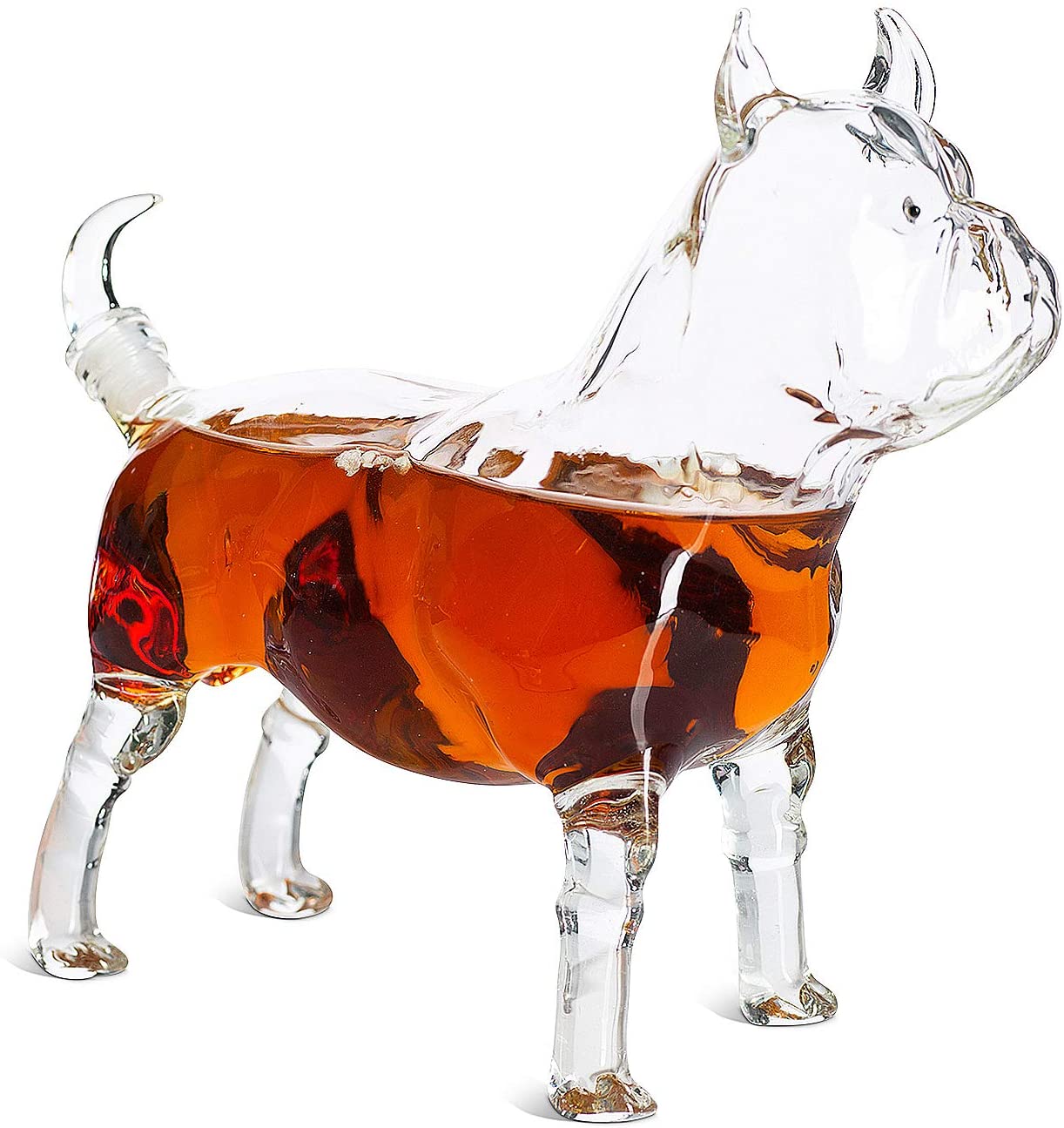 French Bull Dog - Pug Animal Whiskey and Wine Decanter The Wine Savant - 500ml - Whiskey, Wine Scotch or Liquor Decanter-4