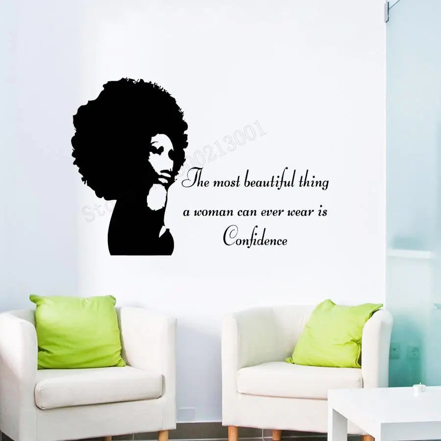 African Woman Wall Sticker and Poster Decor