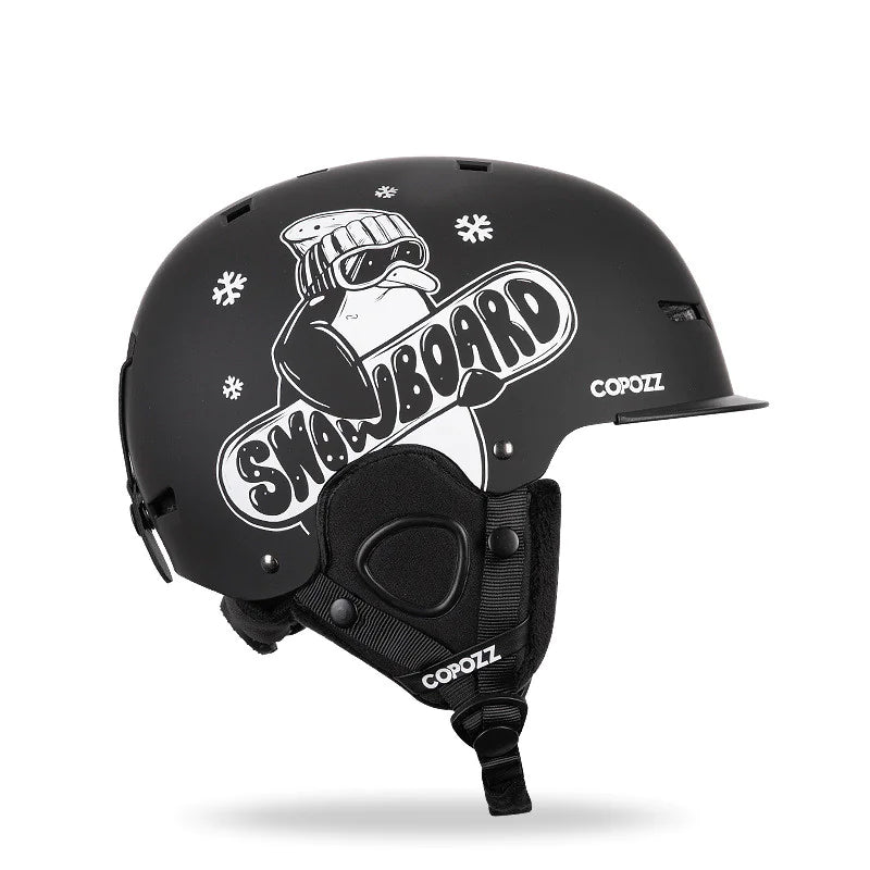 Integrated Snow Goggles with Crash Helmet for Adults