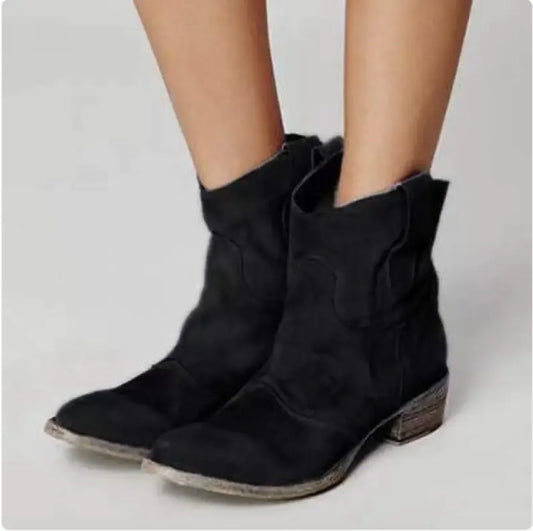 Low Heel Martin Boots
