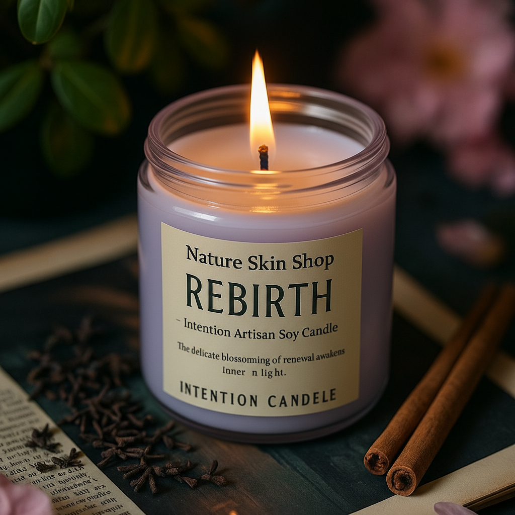 Rebirth Intention Artisan Soy Candle-2